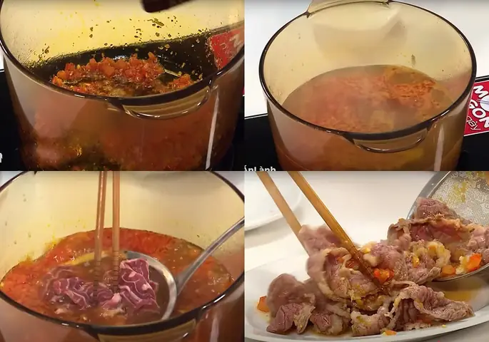 Hướng dẫn chi tiết cách nấu bún riêu cua bò chuẩn vị tại nhà