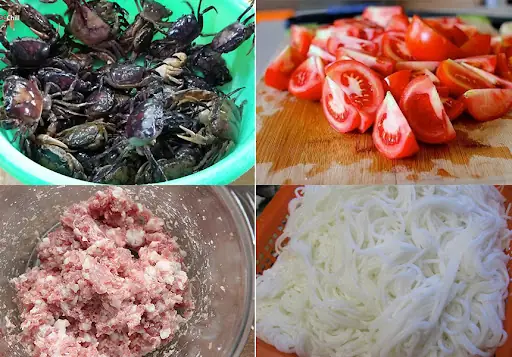 cách nấu bún riêu cua miền tây