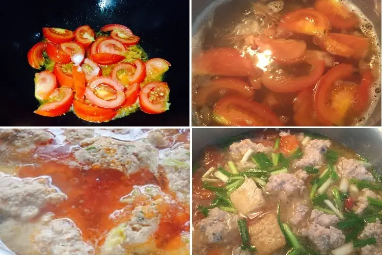 cách nấu bún riêu thịt