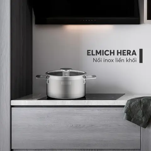 Nồi inox liền khối Elmich Hera - Tím Nồi inox liền khối Elmich Hera - Tím