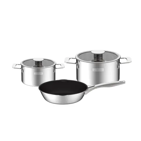 Bộ nồi Inox liền khối Elmich Hera EL-8135IN size 18, 22 chảo 26cm Bộ nồi Inox liền khối Elmich Hera EL-8135IN size 18, 22 chảo 26cm