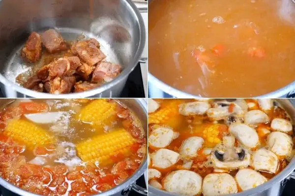 cách nấu bún sườn chua cách nấu bún sườn chua