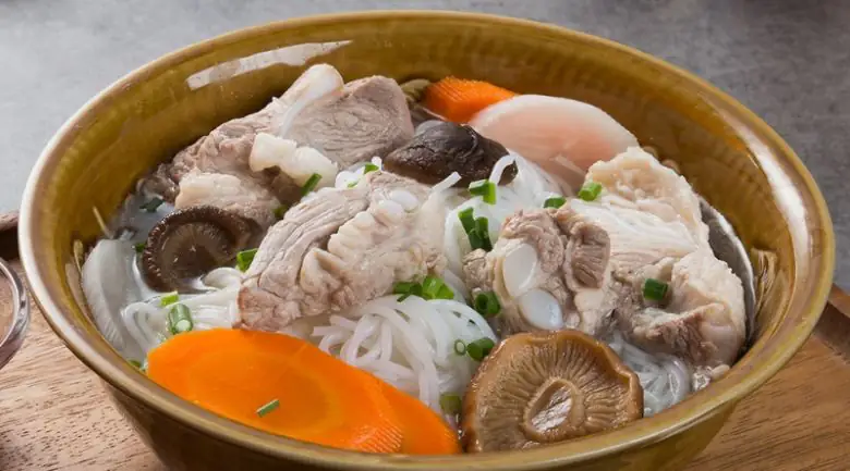 cách nấu bún xương heo