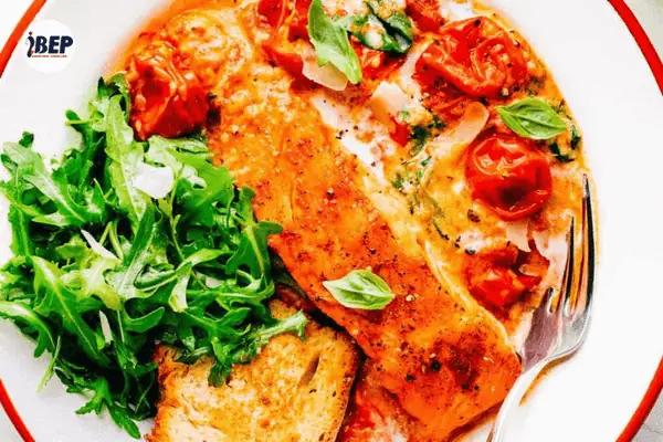 cách nấu cá hồi sốt cà chua