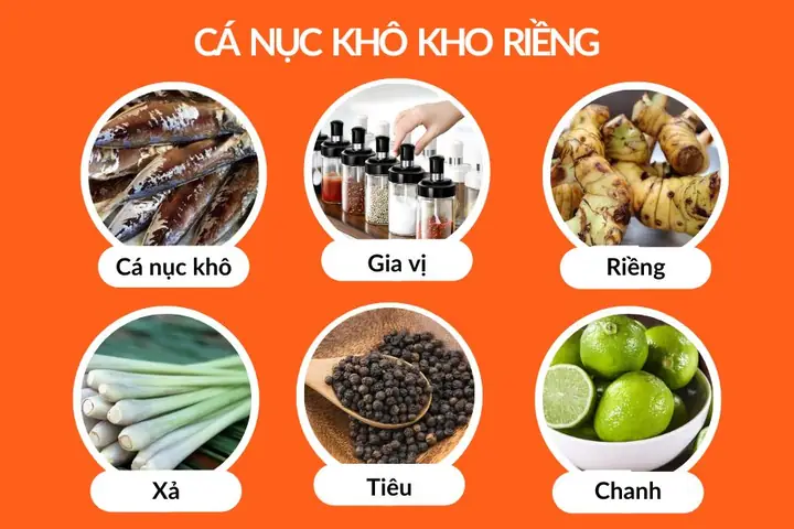 Cá nục khô kho riềng