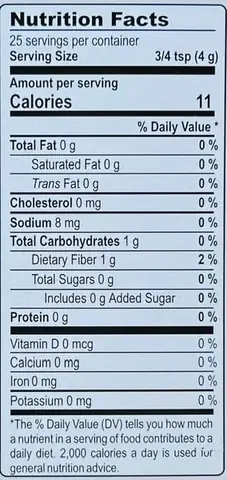 Thông tin dinh dưỡng/ Nutrition Facts