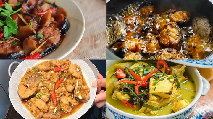 cách nấu cá trê om chuối đậu