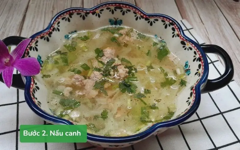 cách nấu canh bắp cải