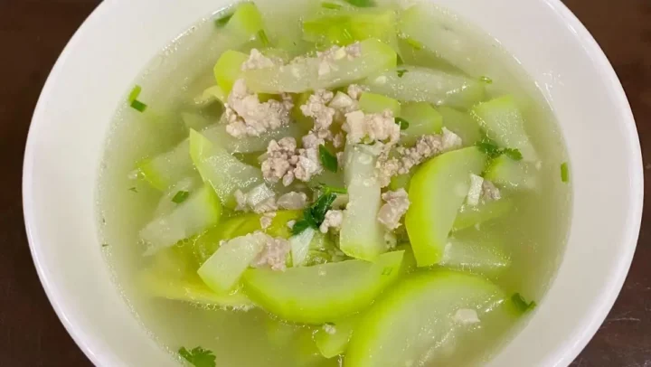 cách nấu canh bầu thịt băm