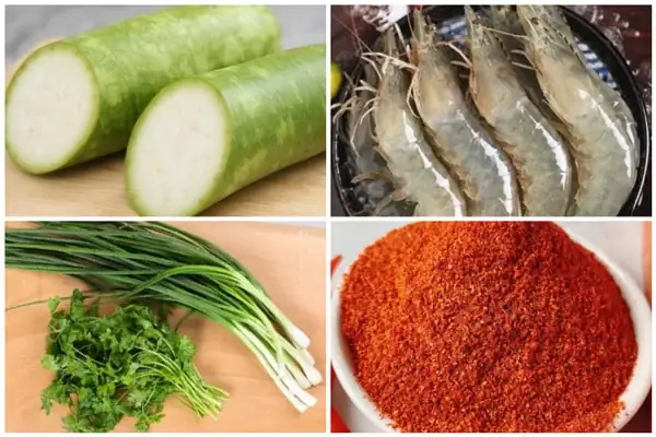 cách nấu canh bầu tôm