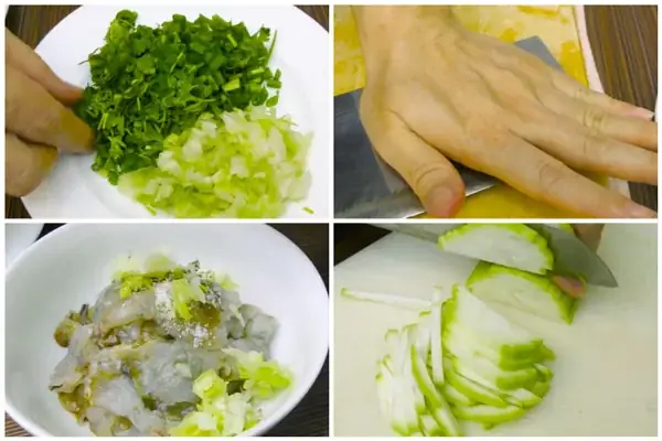cách nấu canh bầu tôm