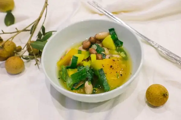 cách nấu canh bí đỏ đậu phộng cách nấu canh bí đỏ đậu phộng