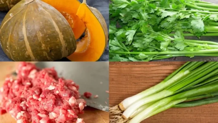 cách nấu canh bí đỏ thịt bằm