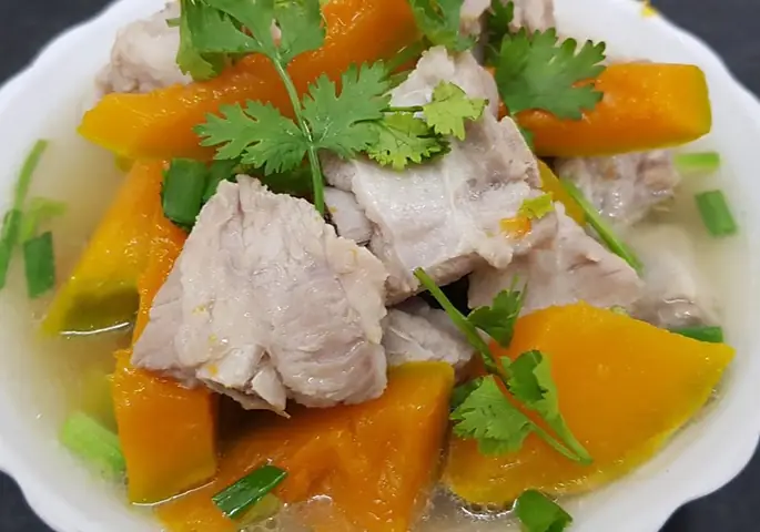 Hướng dẫn chi tiết cách nấu canh bí sườn thơm ngon bổ dưỡng