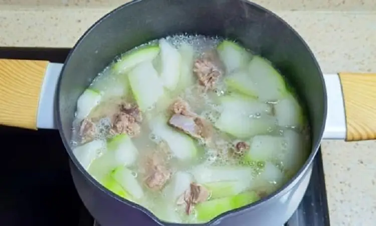 cách nấu canh bí xanh