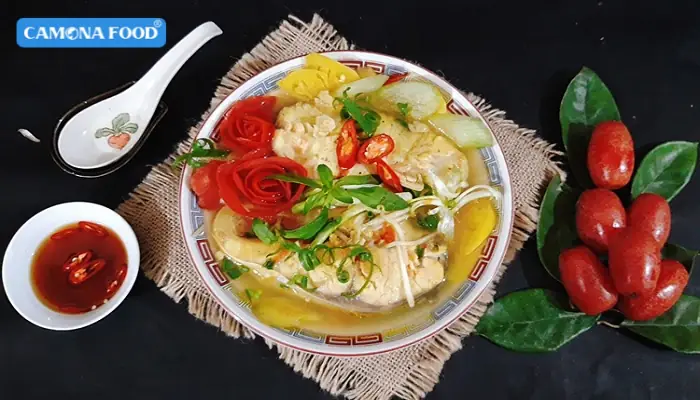 Hương vị đặc trưng của món canh chua cá dứa