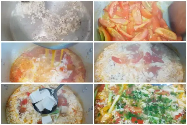 cách nấu canh cà chua trứng