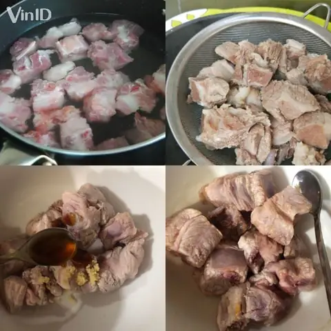 Sơ chế sườn non