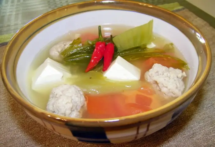 Hướng dẫn cách nấu canh cải chua thịt băm chuẩn vị