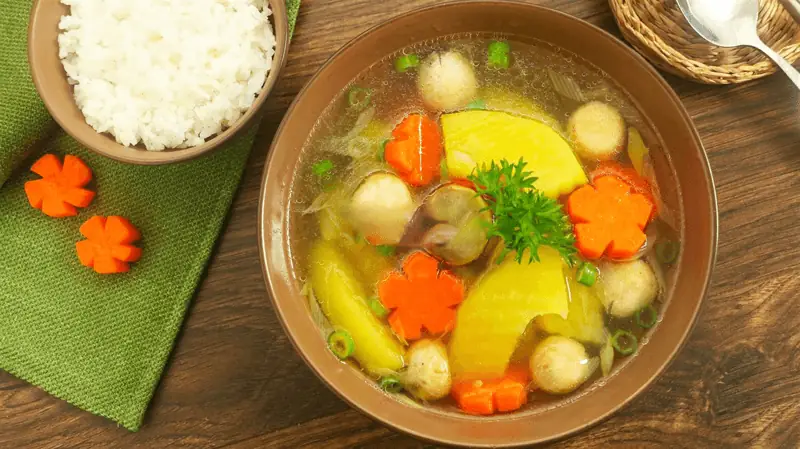 cách nấu canh chay rau củ