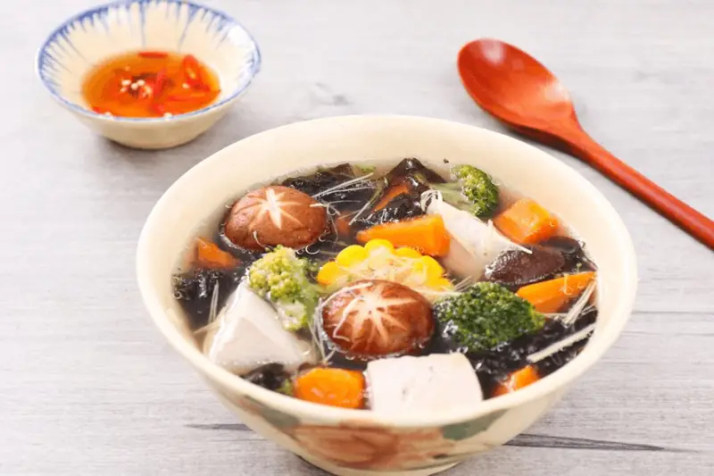 cách nấu canh chay rau củ