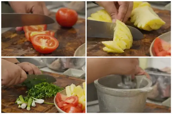 Bước 2: Sơ chế các nguyên liệu khác
