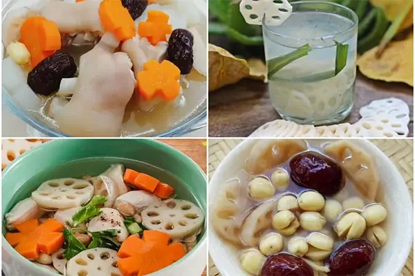 cách nấu canh củ sen