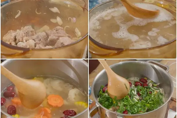 cách nấu canh củ sen