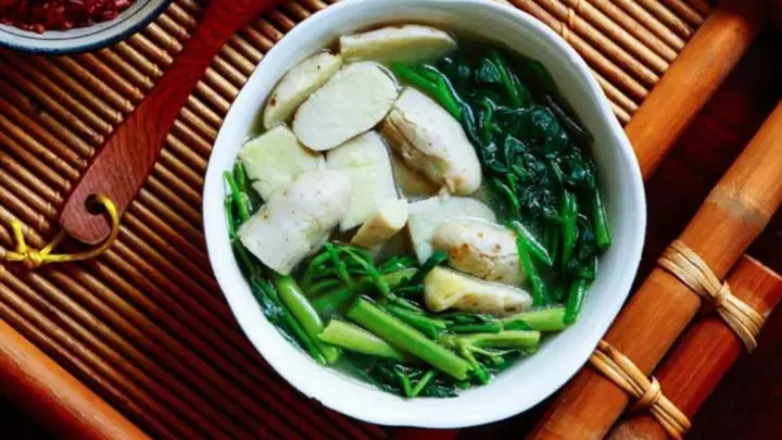 Cách Nấu Canh Cua Rau Muống Khoai Sọ Chuẩn Vị, Thanh Mát