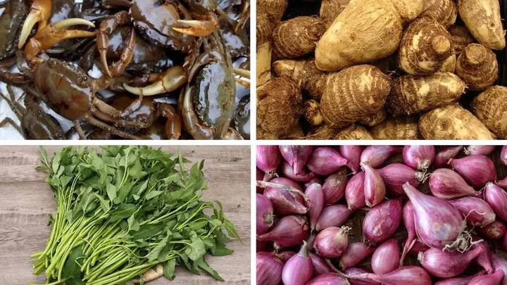 Cách Nấu Canh Cua Rau Muống Khoai Sọ Chuẩn Vị, Thanh Mát