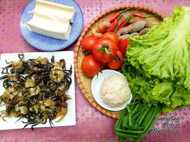 cách nấu canh cua với cà chua