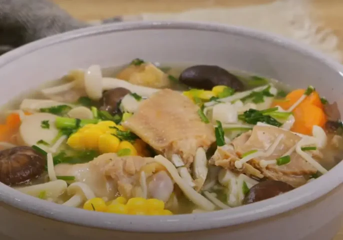 cách nấu canh gà nấm