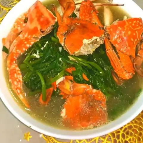 cách nấu canh ghẹ với rau muống