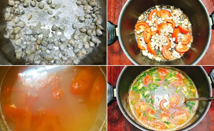 cách nấu canh hến chua cách nấu canh hến chua