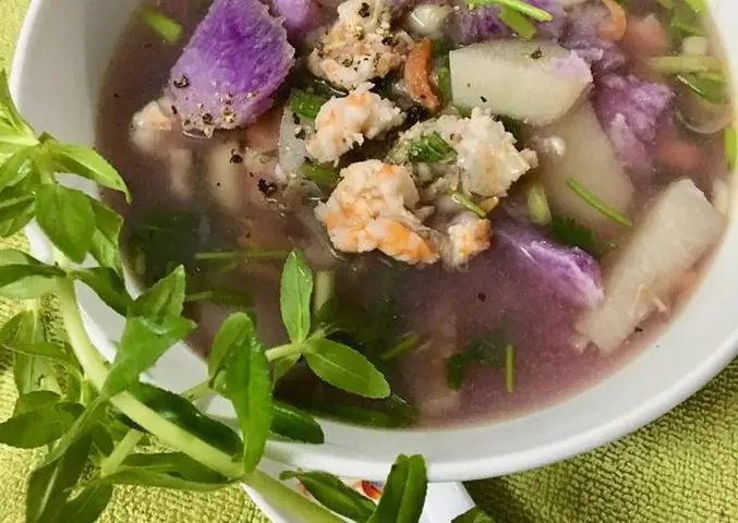 cách nấu canh khoai từ