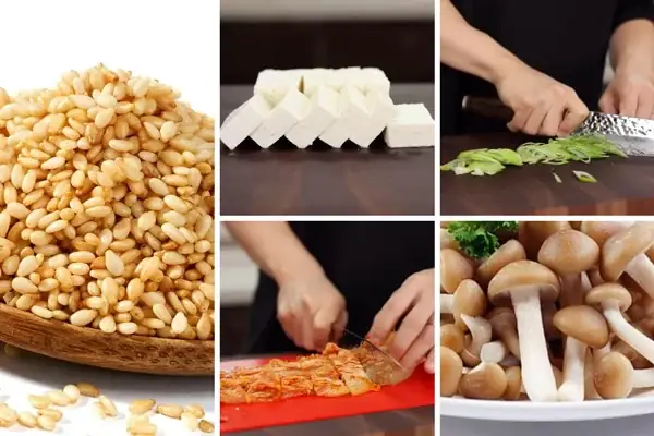 cách nấu canh kim chi đậu phụ