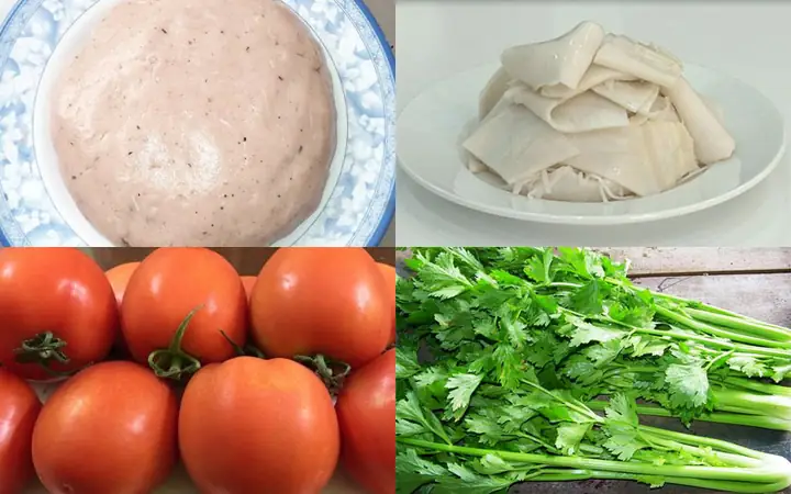 1Nguyên liệu nấu canh măng chua cá thác lác