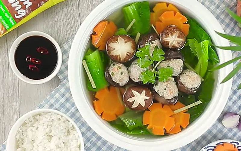 cách nấu canh mọc nấm hương