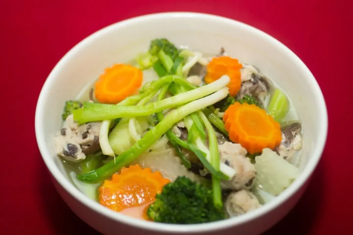 cách nấu canh mọc rau củ quả
