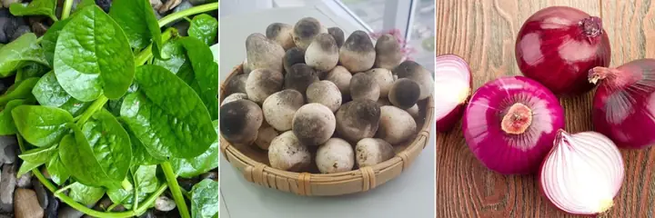 Chuẩn bị nguyên liệu nấu canh nấm rơm mồng tơi (2 người ăn) Chuẩn bị nguyên liệu nấu canh nấm rơm mồng tơi (2 người ăn)