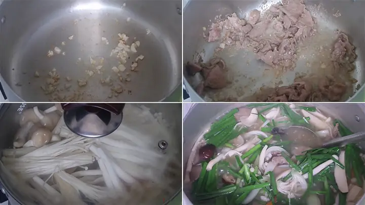 Cách làm canh nấm thập cẩm