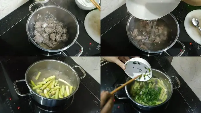 cách nấu canh ngó khoai