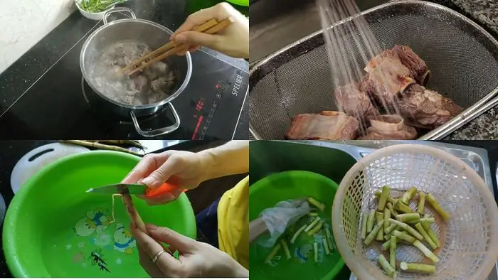 cách nấu canh ngó khoai