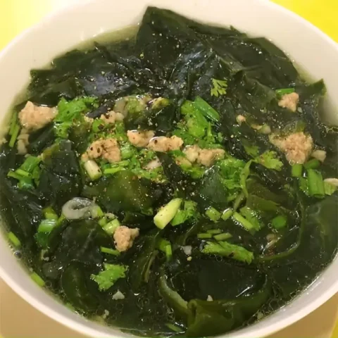 cách nấu canh rong biển thịt bằm