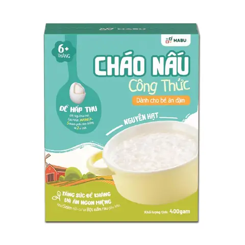 Cách nấu cháo ăn dặm Mabu ngon miệng, bổ dưỡng cho bé Cách nấu cháo ăn dặm Mabu ngon miệng, bổ dưỡng cho bé