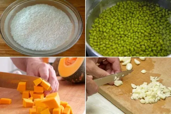 cách nấu cháo bí đỏ