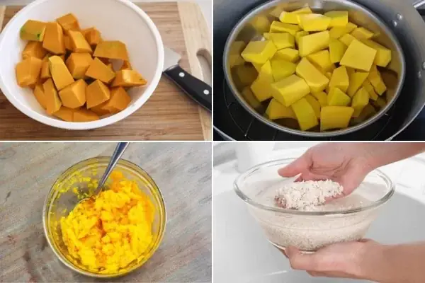 cách nấu cháo bí đỏ