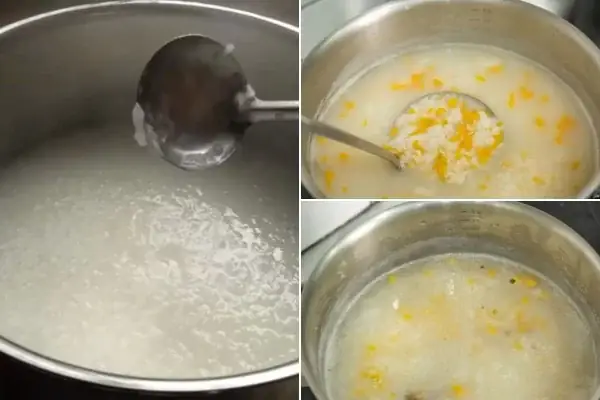 cách nấu cháo bí đỏ
