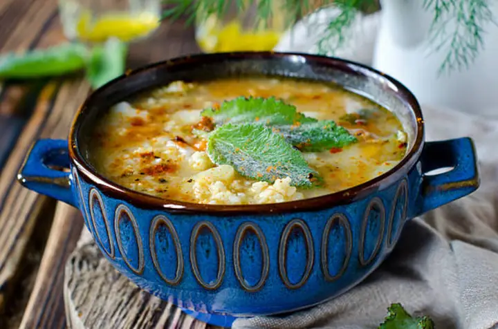 5. Cháo cá hồi khoai tây