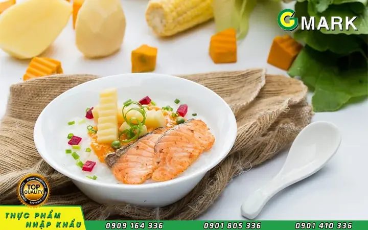 Giá trị dinh dưỡng của cháo cá hồi